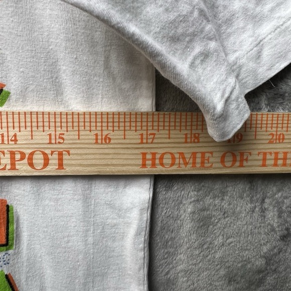 Vintage 80s 90s Italian Boys Surf Shirt Single Stitch White Neon Graphic Size S - Picture 5 of 6